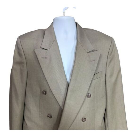 40R J Riggings  Men Blazer  Jacket beige Plaid - Picture 3 of 8